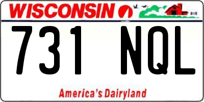 WI license plate 731NQL