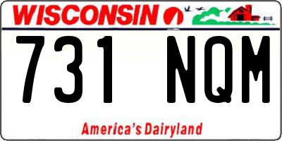 WI license plate 731NQM