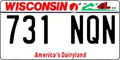 WI license plate 731NQN