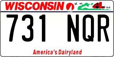 WI license plate 731NQR