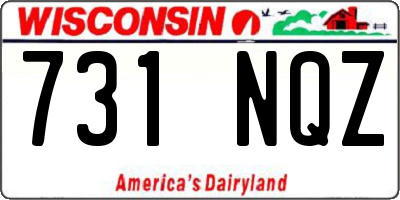 WI license plate 731NQZ