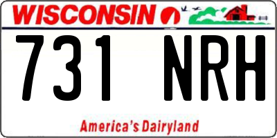 WI license plate 731NRH