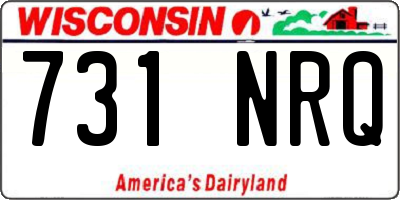 WI license plate 731NRQ
