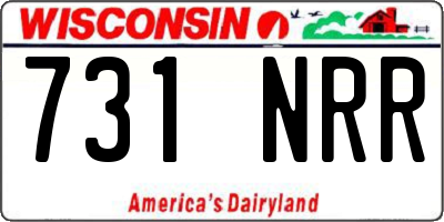 WI license plate 731NRR