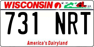 WI license plate 731NRT