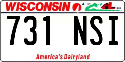 WI license plate 731NSI