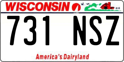 WI license plate 731NSZ