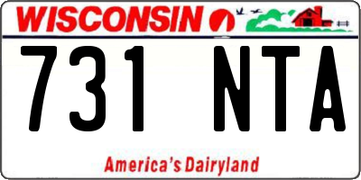 WI license plate 731NTA
