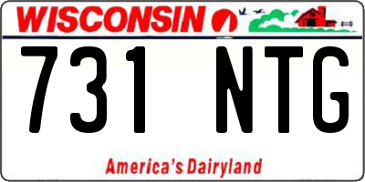 WI license plate 731NTG