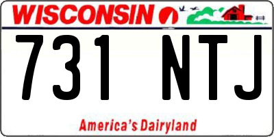 WI license plate 731NTJ