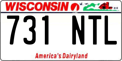 WI license plate 731NTL