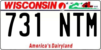 WI license plate 731NTM