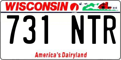 WI license plate 731NTR