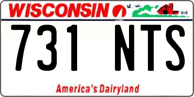 WI license plate 731NTS