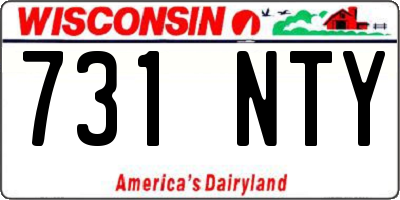 WI license plate 731NTY