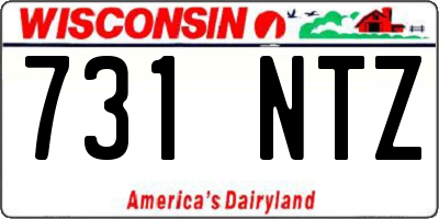WI license plate 731NTZ