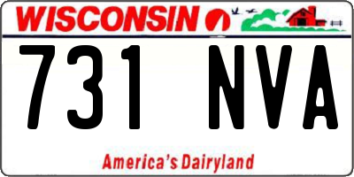 WI license plate 731NVA