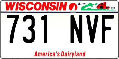 WI license plate 731NVF