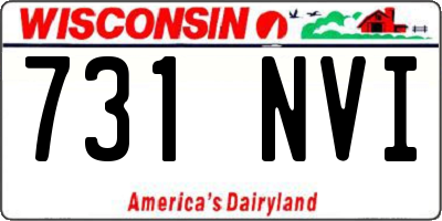 WI license plate 731NVI