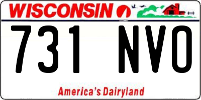 WI license plate 731NVO