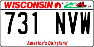 WI license plate 731NVW