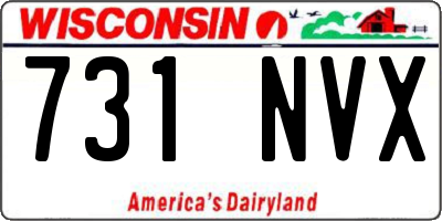 WI license plate 731NVX