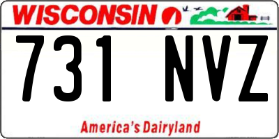 WI license plate 731NVZ