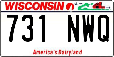 WI license plate 731NWQ
