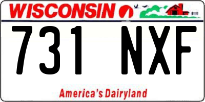 WI license plate 731NXF