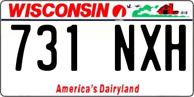 WI license plate 731NXH