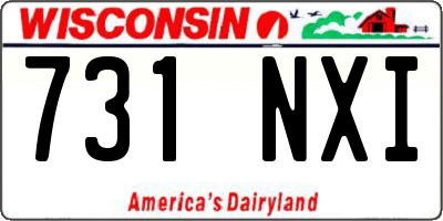 WI license plate 731NXI