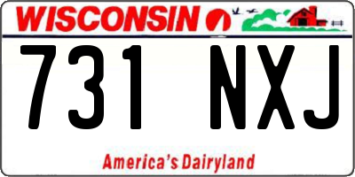 WI license plate 731NXJ