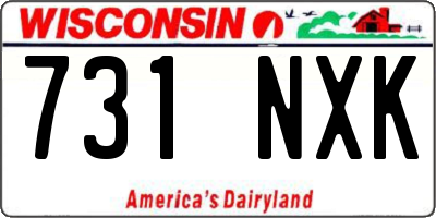 WI license plate 731NXK