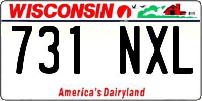 WI license plate 731NXL