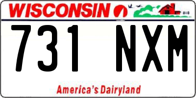 WI license plate 731NXM
