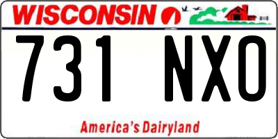 WI license plate 731NXO