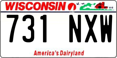 WI license plate 731NXW