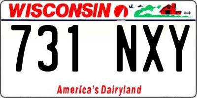 WI license plate 731NXY