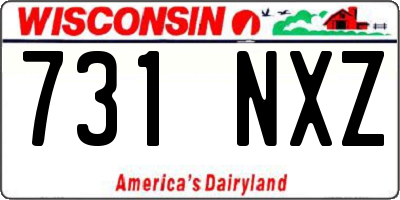 WI license plate 731NXZ