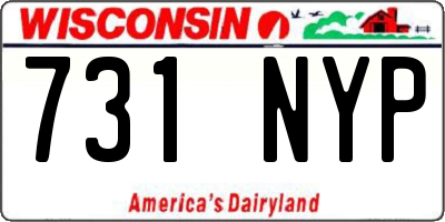 WI license plate 731NYP