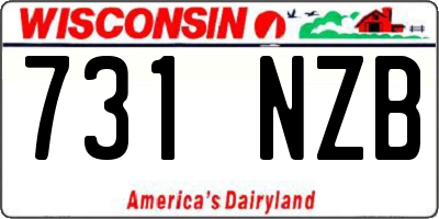 WI license plate 731NZB