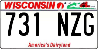 WI license plate 731NZG