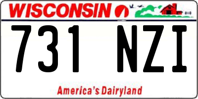 WI license plate 731NZI