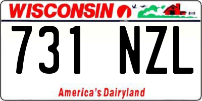 WI license plate 731NZL