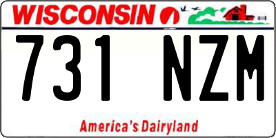 WI license plate 731NZM