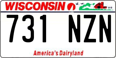 WI license plate 731NZN
