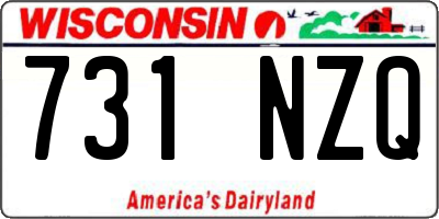 WI license plate 731NZQ
