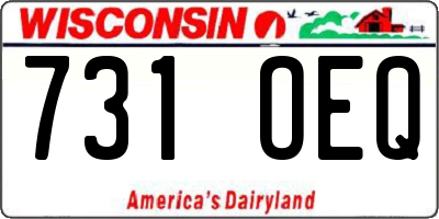 WI license plate 731OEQ