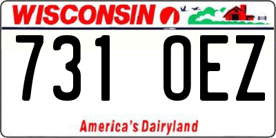 WI license plate 731OEZ