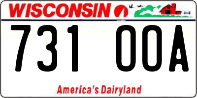 WI license plate 731OOA